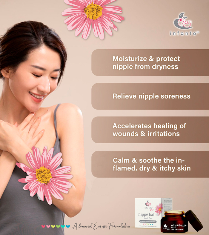 infanto breastfeeding pregnancy mom women nipple sore nipple crack nipple injure care balm lotion 母乳妈妈乳头受伤修复膏